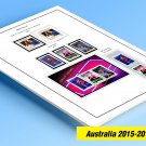 COLOR PRINTED AUSTRALIA 2015-2017 STAMP ALBUM PAGES (84 illustrated pages)