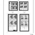 US 1980-1989 PLATE BLOCKS STAMP ALBUM PAGES (104 PDF b&w illustrated pages)