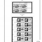US 1970-1979 PLATE BLOCKS STAMP ALBUM PAGES (112 PDF b&w illustrated pages)
