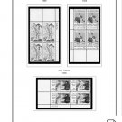 US 1960-1969 PLATE BLOCKS STAMP ALBUM PAGES (68 PDF b&w illustrated pages)