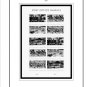 US 2016-2020 PLATE BLOCKS STAMP ALBUM PAGES (50 PDF b&w illustrated pages)