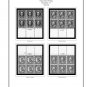 US 1901-1929 PLATE BLOCKS STAMP ALBUM PAGES (46 PDF b&w illustrated pages)