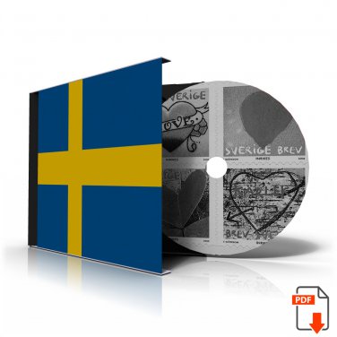 SWEDEN 1855-2010 STAMP ALBUM PAGES (264 PDF b&w illustrated pages)