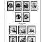GB GUERNSEY 1958-2010 + 2011-2020 STAMP ALBUM PAGES (212 PDF b&w illustrated pages)