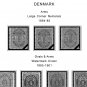 DENMARK 1851-2010 STAMP ALBUM PAGES (186 PDF b&w illustrated pages)
