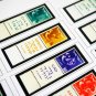 COLOR PRINTED ISRAEL [+TABS] 1948-2020 STAMP ALBUM PAGES (378 illustrated pages)