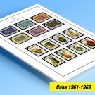 COLOR PRINTED CUBA 1961-1969 STAMP ALBUM PAGES (114 illustrated pages)