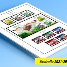 COLOR PRINTED AUSTRALIA 2021-2022 STAMP ALBUM PAGES (50 illustrated pages)