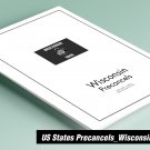 PRINTED WISCONSIN [TOWN-TYPE] PRECANCELS STAMP ALBUM PAGES (172 pages)