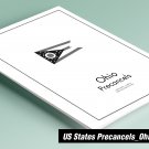PRINTED OHIO [TOWN-TYPE] PRECANCELS STAMP ALBUM PAGES (303 pages)
