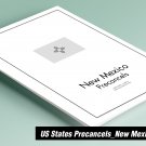 PRINTED NEW MEXICO [TOWN-TYPE] PRECANCELS STAMP ALBUM PAGES (16 pages)