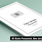 PRINTED NEW JERSEY [TOWN-TYPE] PRECANCELS STAMP ALBUM PAGES (238 pages)