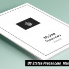 PRINTED MAINE [TOWN-TYPE] PRECANCELS STAMP ALBUM PAGES (57 pages)