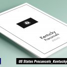 PRINTED KENTUCKY [TOWN-TYPE] PRECANCELS STAMP ALBUM PAGES (77 pages)