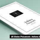 PRINTED INDIANA [TOWN-TYPE] PRECANCELS STAMP ALBUM PAGES (178 pages)