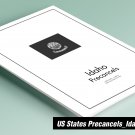 PRINTED IDAHO [TOWN-TYPE] PRECANCELS STAMP ALBUM PAGES (21 pages)