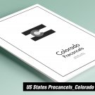 PRINTED COLORADO [TOWN-TYPE] PRECANCELS STAMP ALBUM PAGES (96 pages)