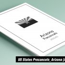 PRINTED ARIZONA [TOWN-TYPE] PRECANCELS STAMP ALBUM PAGES (16 pages)