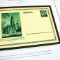 COLOR PRINTED GERMANY III REICH COMMEMORATIVE POSTCARDS 1933-1943 STAMP ALBUM PAGES (91 ill. pages)