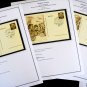 COLOR PRINTED GERMANY III REICH DEFINITIVE POSTCARDS 1934-1944 STAMP ALBUM PAGES (78 ill. pages)