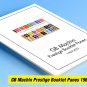 COLOR PRINTED GB MACHIN PRESTIGE BOOKLET PANES 1969-2023 STAMP ALBUM PAGES (118 illustrated pages)