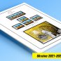 COLOR PRINTED UKRAINE 2021-2023 STAMP ALBUM PAGES (23 illustrated pages)