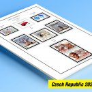 COLOR PRINTED CZECH REPUBLIC 2021-2024 STAMP ALBUM PAGES (37 illustrated pages)