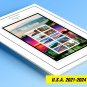 COLOR PRINTED U.S.A. 2021-2024 STAMP ALBUM PAGES (47 illustrated pages)