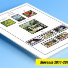 COLOR PRINTED SLOVENIA 2011-2015 STAMP ALBUM PAGES (43 illustrated pages)