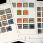 COLOR PRINTED DOMINICA [CLASS.] 1874-1951 STAMP ALBUM PAGES (12 illustrated pages)