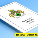 COLOR PRINTED R.S.A. TRANSKEI 1976-1994 STAMP ALBUM PAGES (34 illustrated pages)