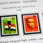 COLOR PRINTED R.S.A. TRANSKEI 1976-1994 STAMP ALBUM PAGES (34 illustrated pages)
