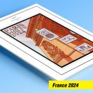 COLOR PRINTED FRANCE 2024 STAMP ALBUM PAGES (38 illustrated pages)