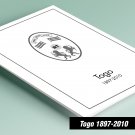 PRINTED TOGO 1897-2010 STAMP ALBUM PAGES (638 pages)