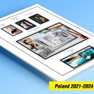 COLOR PRINTED POLAND 2021-2024 STAMP ALBUM PAGES (46 illustrated pages) COLOR PRINTED POLAND 2021-2024 STAMP ALBUM PAGES (46 illustrated pages)