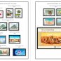 COLOR PRINTED CHINA P.R.C. 2021-2024 STAMP ALBUM PAGES (57 illustrated pages)