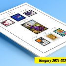 COLOR PRINTED HUNGARY 2021-2024 STAMP ALBUM PAGES (37 illustrated pages)