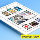 COLOR PRINTED POLAND 2011-2020 STAMP ALBUM PAGES (125 illustrated pages)