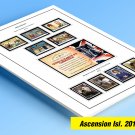 COLOR PRINTED ASCENSION ISLAND 2011-2024 STAMP ALBUM PAGES (42 illustrated pages)
