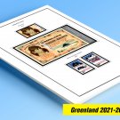 COLOR PRINTED GREENLAND 2021-2024 STAMP ALBUM PAGES (25 illustrated pages)