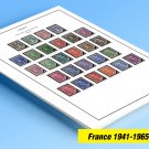 COLOR PRINTED FRANCE 1941-1965 STAMP ALBUM PAGES (55 illustrated pages) COLOR PRINTED FRANCE 1941-1965 STAMP ALBUM PAGES (55 illustrated pages)