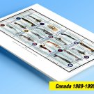 COLOR PRINTED CANADA 1989-1999 STAMP ALBUM PAGES (101 illustrated pages) COLOR PRINTED CANADA 1989-1999 STAMP ALBUM PAGES (101 illustrated pages)