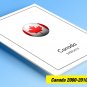 COLOR PRINTED CANADA 2000-2010 STAMP ALBUM PAGES (155 illustrated pages)