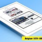 COLOR PRINTED BELGIUM 1976-1999 STAMP ALBUM PAGES (94 illustrated pages) COLOR PRINTED BELGIUM 1976-1999 STAMP ALBUM PAGES (94 illustrated pages)