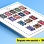 COLOR PRINTED BELGIUM SEMI-POSTALS 1941-1999 STAMP ALBUM PAGES (130 illustrated pages)