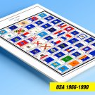 COLOR PRINTED U.S.A. 1966-1990 STAMP ALBUM PAGES (111 illustrated pages) COLOR PRINTED U.S.A. 1966-1990 STAMP ALBUM PAGES (111 illustrated pages)