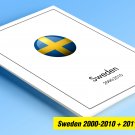 COLOR PRINTED SWEDEN 2000-2010 + 2011-2019 STAMP ALBUM PAGES (131 illustrated pages)