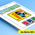 COLOR PRINTED SAN MARINO 2021-2025 STAMP ALBUM PAGES (25 illustrated pages) COLOR PRINTED SAN MARINO 2021-2025 STAMP ALBUM PAGES (25 illustrated pages)