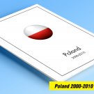 COLOR PRINTED POLAND 2000-2010 STAMP ALBUM PAGES (103 illustrated pages)