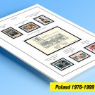 COLOR PRINTED POLAND 1976-1999 STAMP ALBUM PAGES (181 illustrated pages)